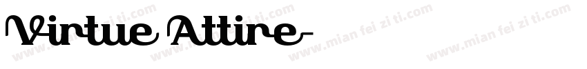 Virtue Attire字体转换